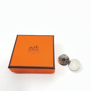 Hermès Earrings, Clou de selle, Metal